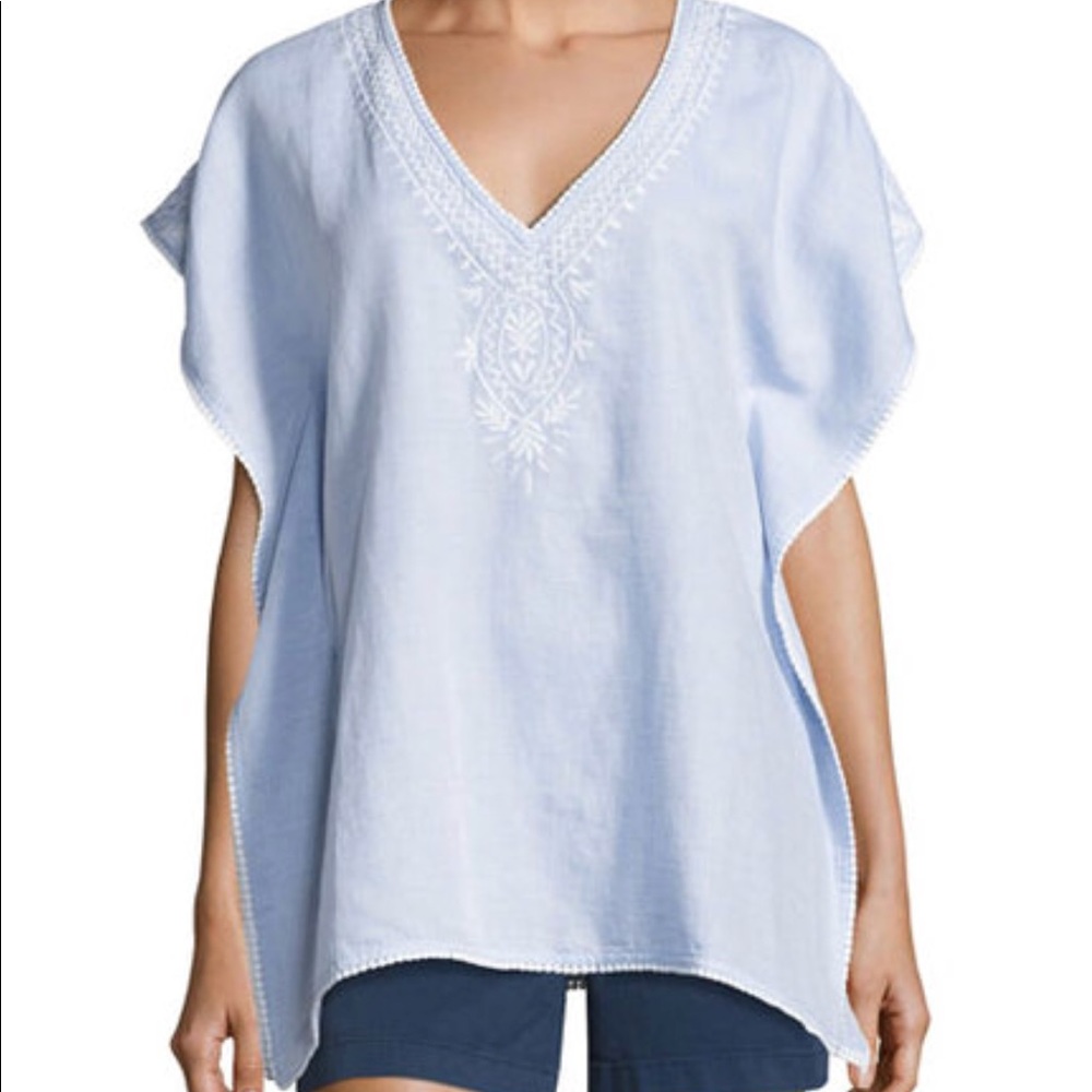 Southern Tide Cotton and Linen Caftan/Tunic